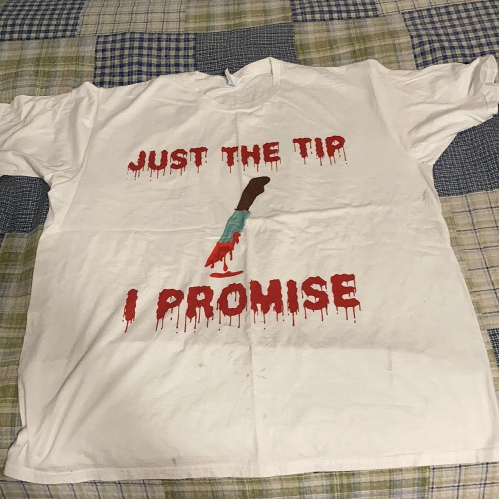 Just the tip I promise Halloween shirt